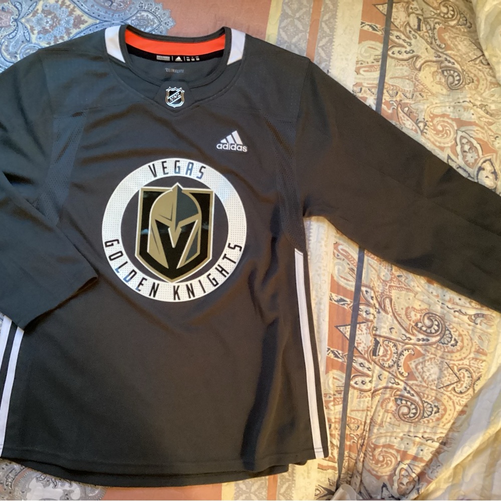 Las Vegas Golden Knights Jersey Men M Medium 50 Adidas Climalite Practice VGK
